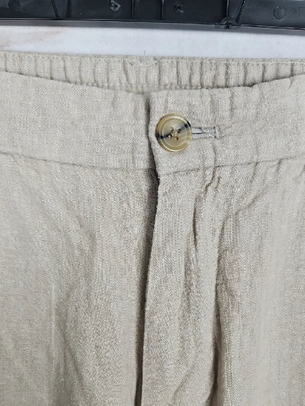 Banana Republic Slim Fit Linen Blend Pants Men's 33x34 Tan/Khaki